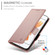 iPhone SE 2022 / SE 2020 / 8 Side Buckle Magnetic Frosted Leather Phone Case - Rose Gold