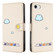 iPhone SE 2022 / SE 2020 Cartoon Cats Leather Phone Case - Beige White