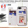 iPhone SE 2022 / SE 2020 Printed Double Buckle RFID Anti-theft Phone Case - Rose