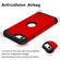 iPhone SE 2022 / SE 2020 Silicone + PC Three-piece Anti-drop Mobile Phone Protection Back Cover - Red