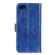 iPhone SE 2022 / SE 2020 Vintage Crazy Horse PU + + Left and Right Leather Case with Photo Frame & Bracket & Front and Back Buckle - Blue