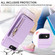 iPhone SE 2022/ 7 / 8 Crossbody Lanyard Zipper Wallet Leather Phone Case - Purple