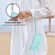 iPhone SE 2022/SE 2020/6/7/8 Cat Rat Embossed Pattern RFID Leather Phone Case with Lanyard - Mint Green