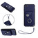iPhone SE 2022/SE 2020/6/7/8 Organ Card Bag Ring Holder PU Phone Case with Lanyard - Blue