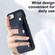 iPhone SE 2022/SE 2020/6/7/8 Shockproof Leather Phone Case with Wrist Strap - Blue