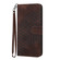 iPhone SE 2022/SE 2020/6/7/8 YX0060 Elephant Head Embossed Phone Leather Case with Lanyard - Coffee