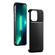 iPhone 13 Pro Max Aluminum Alloy Aromatherapy Wood Grain Phone Case - Black