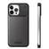 iPhone 13 Pro Max Aluminum Alloy Aromatherapy Wood Grain Phone Case - Black