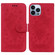 iPhone 13 Pro Max Butterfly Rose Embossed Leather Phone Case - Red
