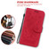 iPhone 13 Pro Max Butterfly Rose Embossed Leather Phone Case - Red