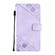 iPhone 13 Pro Max Skin-feel Embossed Leather Phone Case - Light Purple