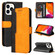 iPhone 13 Pro Max Business Stitching-Color Horizontal Flip PU Leather Case with Holder & Card Slots & Photo Frame - Orange