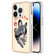 iPhone 13 Pro Max Electroplating Marble Dual-side IMD Phone Case - Lucky Dog