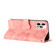 iPhone 13 Pro Max Flower Embossing Pattern Leather Phone Case - Pink