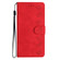 iPhone 13 Pro Max Seven Butterflies Embossed Leather Phone Case - Red