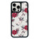iPhone 13 Pro Max Exclusive Design Style PC Full Coverage Pattern Phone Case - Red Flower