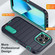iPhone 13 Pro Max Defender Gen2 Rugged PC + Silicone Phone Case with Holder - Dark Blue+Cyan