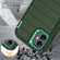iPhone 13 Pro Max Defender Gen2 Rugged PC + Silicone Phone Case with Holder - Dark Green+Cyan