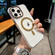 iPhone 13 Pro Max Color Diamond PC Hybrid TPU MagSafe Magnetic Phone Case - Gold