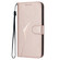 iPhone 13 Pro Max Triangle Pattern Buckle Clasp Leather Phone Case - Rose Gold