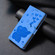 iPhone 13 Pro Max Cartoon Elephant Embossed Leather Phone Case - Blue
