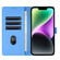iPhone 13 Pro Max Cartoon Elephant Embossed Leather Phone Case - Blue