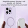 iPhone 13 Pro Max Fine Hole Pure Color Liquid Silicone MagSafe Phone Case - Antique White