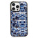 iPhone 13 Pro Max Camouflage Eiderdown Airbag Phone Case - Blue-B