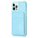 iPhone 13 Pro Max BF28 Frosted Card Bag Phone Case with Holder - Blue