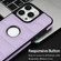 iPhone 13 Pro Max Piano Key Hollow Cutout PU Phone Case - Light Purple
