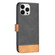 iPhone 13 Pro Max BF11 Color Matching Skin Feel Leather Phone Case - Black