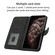 iPhone 13 Pro Max Cubic Skin Feel Flip Leather Phone Case - Black