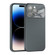iPhone 13 Pro Max Large Window Acrylic Lens Film + Liquid Silicone Full Coverage Phone Case - Gray