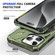iPhone 13 Pro Max MagSafe Magnetic Shockproof Phone Case with Ring Holder - Dark Green
