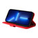 iPhone 13 Pro Max Skin Feel Life Tree Metal Button Horizontal Flip Leather Case with Holder & Card Slot & Wallet & Photo Frame & Strap - Red