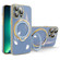 iPhone 13 Pro Max Multifunction Electroplating MagSafe Holder Phone Case - Blue
