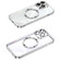 iPhone 13 Pro Max MagSafe CD Texture Metal Lens Frame Full Coverage Phone Case - Silver