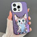 iPhone 13 Pro Max Dual-sided IMD Animal Graffiti TPU + PC Phone Case - Stunned Cat