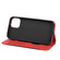 iPhone 13 Pro Max Skin Feel Splicing Leather Phone Case - Red