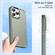 iPhone 13 Pro Max Double Solid Color Armor Phone Case - Grey