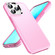 iPhone 13 Pro Max Double Solid Color Armor Phone Case - Pink