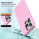 iPhone 13 Pro Max Double Solid Color Armor Phone Case - Pink