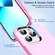 iPhone 13 Pro Max Double Solid Color Armor Phone Case - Pink