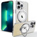 iPhone 13 Pro Max Rotation MagSafe Holder Gradient Glitter TPU Phone Case - Gold
