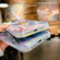 iPhone 13 Pro Max Electroplating Laser Flower Ring Holder TPU Phone Case - White Flower AH10