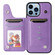 iPhone 13 Pro Max Six Cats Embossing Pattern Shockproof Phone Case - Purple