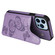 iPhone 13 Pro Max Butterfly Embossing Pattern Shockproof Phone Case - Purple