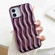 iPhone 13 Pro Max Plating 3D Water Wave Texture Phone Case - Purple