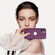 iPhone 13 Pro Max Rhombic Leather Back Cover Phone Case - Dark Purple