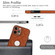 iPhone 13 Pro Max Rhombic Leather Back Cover Phone Case - Brown